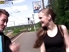 Aufs gesicht abspritzen, Hd, Im freien, Flotter dreier