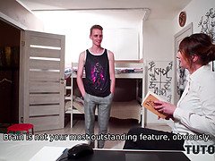 Blasen, Geile alte tussi, Schwanz, Hd, Milf, Spion, Ablutschen, Lehrer