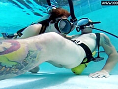 Blasen, Handjob, Hardcore, Hd, Orgasmus, Pool, Jungendliche (18+), Unter wasser