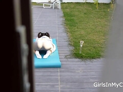 18, 素人, アナル, 美女, デカパイ, イく瞬間, 異人種間, オッパイの