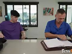 Tridimensionnel, Cul, Gros seins, Blonde, Sucer une bite, Éjaculation interne, Mère que j'aimerais baiser, Chevaucher