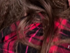 Enthousiasteling, Anaal, Kont, Bruinharig, Stel, Hd, Russisch, Tiener