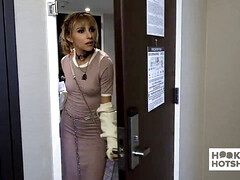 Hime Marie, the petite blonde, gets brutally fucked by a stranger she met on the net