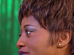 Hot interracial group sex at a vintage costume party