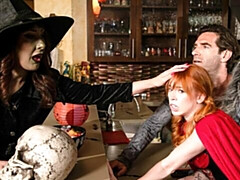 18 jaar, Kont, Grote lul, Pijpbeurt, Hondjeshouding, Roodharige vrouw, Mager, Tieten likken