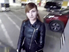 Jeny Smith Flashing Her Seamless Pantyhose While Shopping