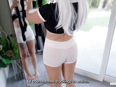 お尻, 美女, デカチン, フェラチオ, ハードコア, オマンコ, ティーン