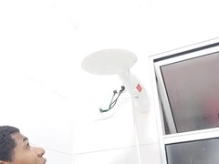 デカチン, 中出し, チン, デブ, 目瞪口呆, 異人種間, オマンコ, シャワー