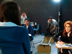 茶髪の, バック, 指いじり, 手コキする, なめる, オマンコ, ティーン, オッパイの