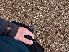 素人, ビーチ, デカチン, 捕まる, イく瞬間, ゲイ, 手コキする, オナニー
