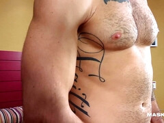 Leie, Grosser schwanz, Schwanz, Schwul, Maske, Masturbation, Solo