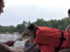 hot babe gets double penetrated publicly