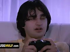 アメリカ人, デカパイ, フェラチオ, Hd, 禁句, ティーン, 三人, オッパイの