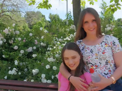 Petite Izzy Lush public sex