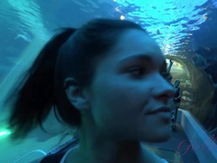 Любители, Пляж, Бикини, Брюнетки, Эксгибиционист, Масло, На природе, От первого лица