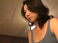 Asiatisch, Braunhaarige, Geschnappt, Hd, Japanische massage, Lecken, Mutti, Ablutschen