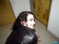 アメリカ人, お尻, フェラチオ, チン, レザー, アウトドア, 公共, オッパイの