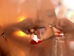 デカ尻, バック, 顔射, 女 人男 人, Hd, なめる, オマンコ, 三人