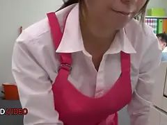 Asiatisch, Blasen, Braunhaarige, Besamung, Hd, Japanische massage, Reif, Milf