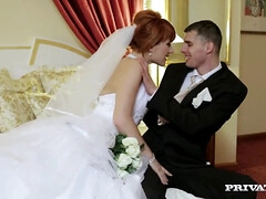 アナル, デカパイ, 巨乳な, 中出し, ダブル開発, 自然山雀, 赤毛, 妻