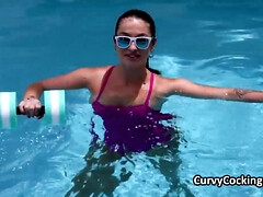 Gros cul, Bikini, Brunette brune, Hard, Huilée, De plein air, Réalité, Maillot de bain
