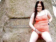 素人, イギリス人, ぽちゃ, 女, 毛深い, オナニー, 裸, 放尿