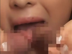 Asiatisch, Interrassisch, Japanische massage, Strümpfe, Titten