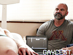 Arschlecken, Blasen, Schwanz, Arzt, Schwul, Flotter dreier