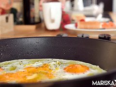 アナル, デカチン, ブロンド, フェラチオ, 指いじり, なめる, オマンコ, オッパイの