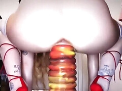 Enthousiasteling, Extreem, Vrouw, Vuisten, Gapende, Hd, Masturbatie, Orgasme