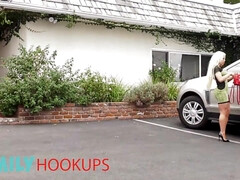 美女, デカチン, デカパイ, ブロンド, フェラチオ, 巨乳な, ポルノスター, 剃毛