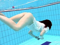 Katy Soroka hairy teen underwater
