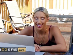 Abella Danger takes on two big cocks in hardcore threesome action with woods and brazzers action