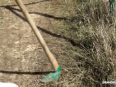 GILF Deep Throats Like a Teen in Public!