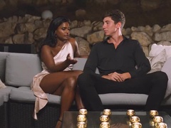 18, 黒人, チン, ピアス, プール, オマンコ, 驚き, 締まりの良い