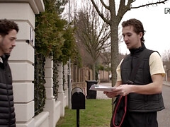 Tussi, Grosser schwanz, Grosse titten, Blondine, Blasen, Französisch, Reif, Strumpfhose