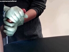 Nurse Green Gloves Handjob