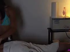 Bikini, Noire, Brunette brune, Couple, Tir de sperme, Branlette thaïlandaise, Hd, Massage