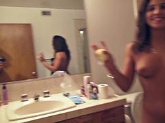 Anal, Sucer une bite, Brunette brune, Hard, Hd, Fille latino, Pov, Nénés