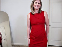 Leie, Tussi, Schönheit, Blondine, Lingerie, Masturbation, Milf, Solo