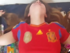 デカ尻, ブロンド, 中出し, ハードコア, 小柄, オマンコ, スペイン人, オッパイの