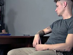 Grosser schwanz, Blasen, Fetisch, Fingern, Schwul, Handjob, Hardcore, Polizei