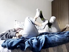 Amateur, Pies, Hembra, Fetiche de pies, Latina, Calcetines, Adolescente, Lucha