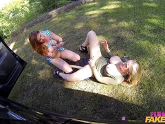 Cunnilingus, Amateur, Lesbiana, Lamidas, Al aire libre, Coño, Nalgadas, Juguetes