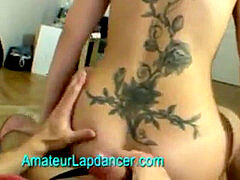 Superhot lapdance flash by inked czech damsel