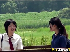 Amateur, Asiático, Japonés, Al aire libre, Realidad, Estudiante, Uniforme, Voyeur