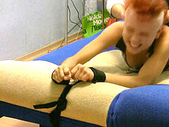 sumptuous vulnerable redhead goth girl tickled merciless