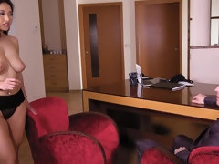 お尻, ブロンド, キス, なめる, 下着, 自然山雀, オフィス, オッパイの