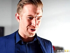 お尻, デカパイ, ブロンド, フェラチオ, カップル, ヒール, タトゥー, ヒモパン