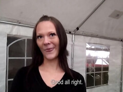 Czech girl Sandy Ambrosia makes guy pay big money for blowjob